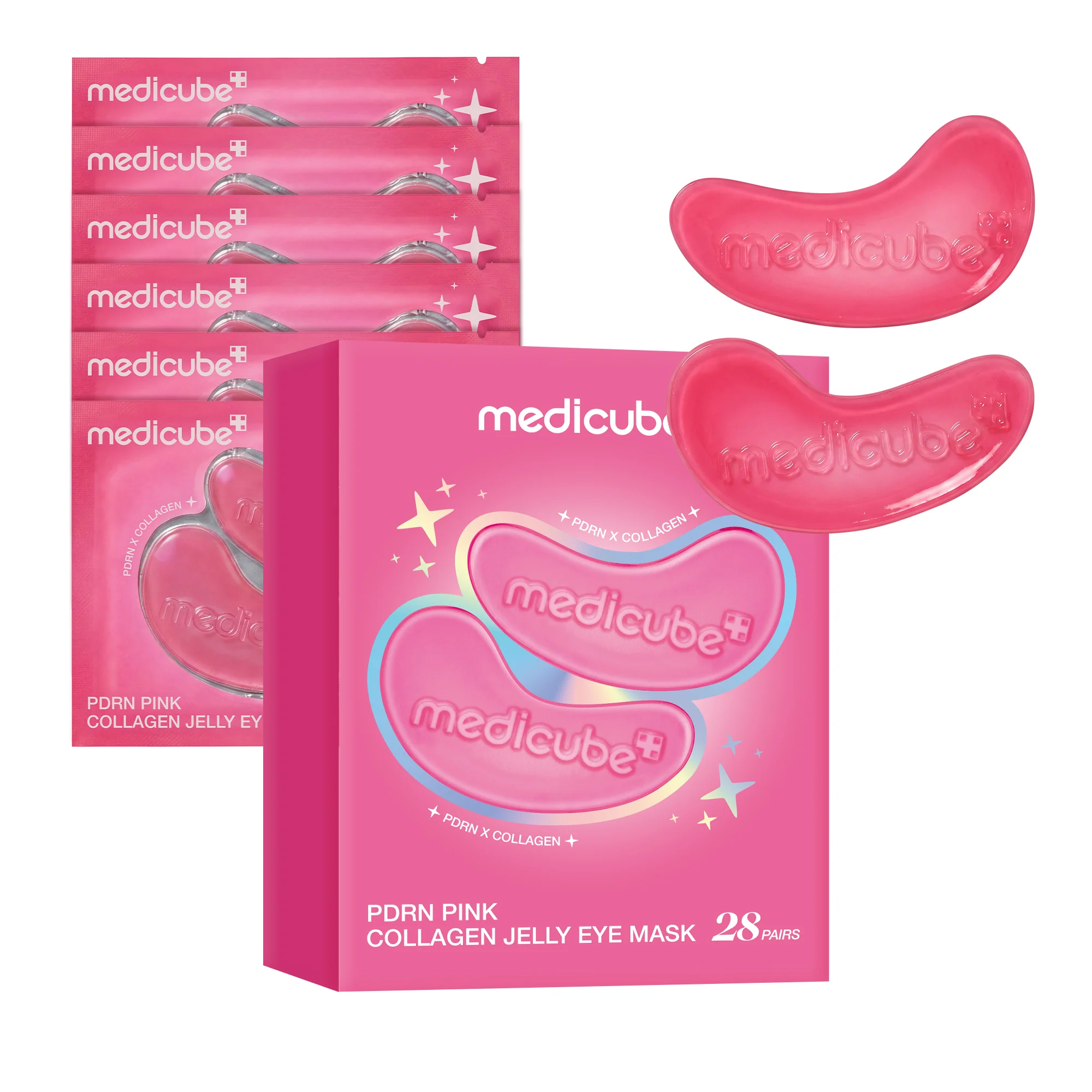 Medicube PDRN Pink Collagen Jelly Eye Mask - 28POUCH - Image 2