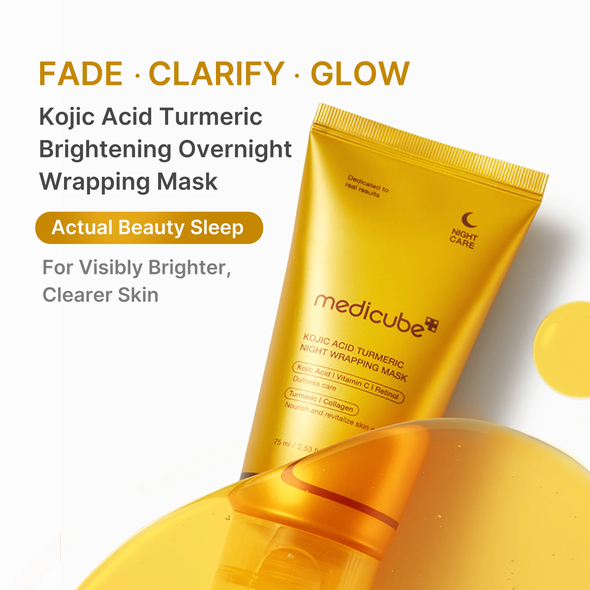 Medicube Kojic Acid Turmeric Overnight Wrapping Mask - Kojic Acid & PDRN Bundle (2 PACK) - Image 3