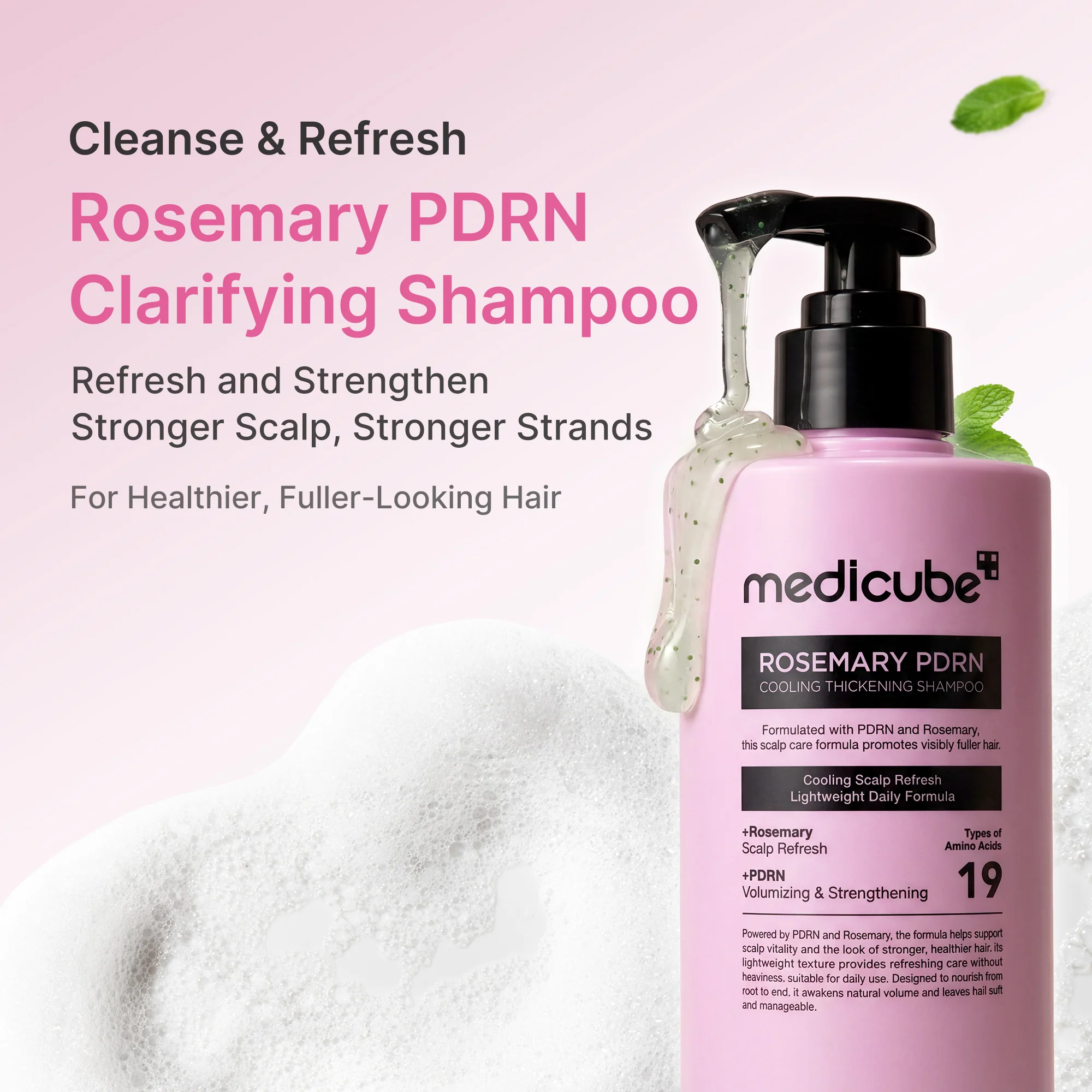 Medicube Rosemary PDRN Cooling Thickening Shampoo Oil - Image 2