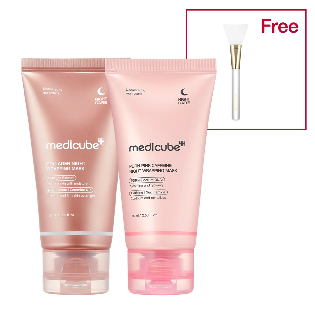 Medicube PDRN Pink Caffeine Overnight Wrapping Mask - 2 PACK (+GIFT) - Image 7