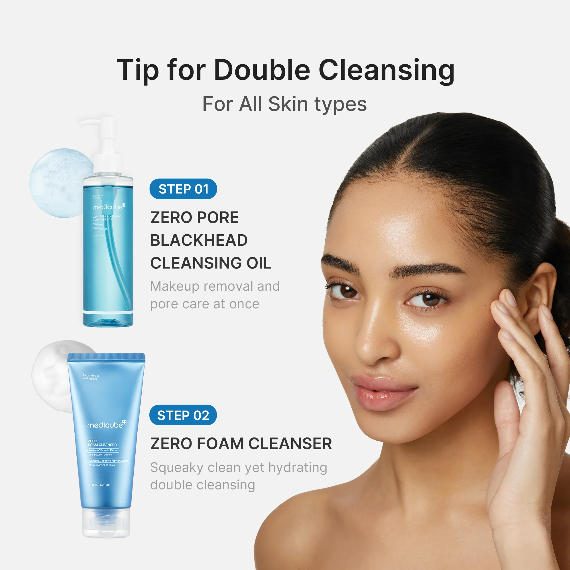 Medicube Zero Pore Blackhead Deep Cleansing Oil - Deep Pore (+Zero Mud Mask) - Image 5