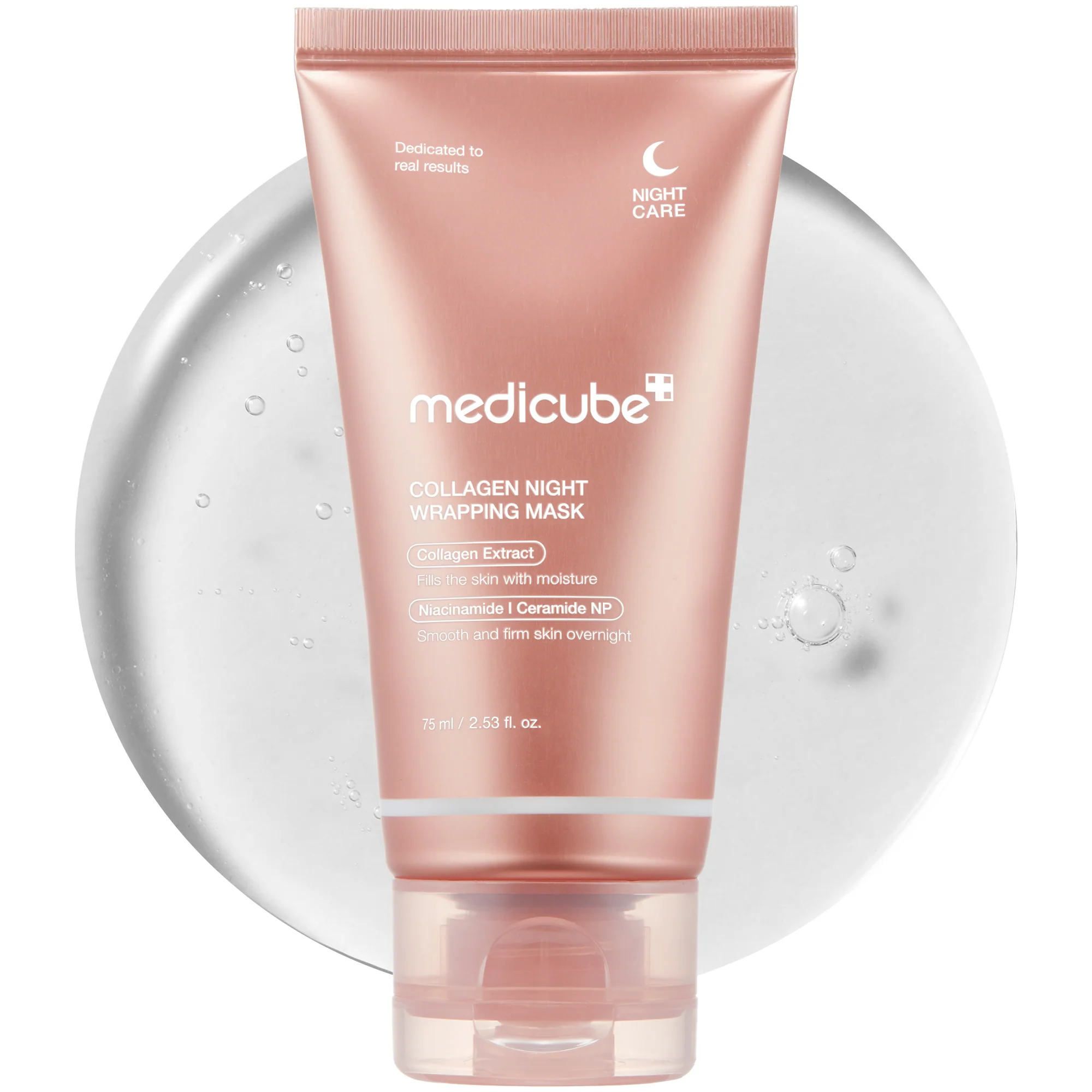 Medicube Collagen Night Wrapping Face Mask - Collagen & PDRN Bundle (2 PACK) Glass