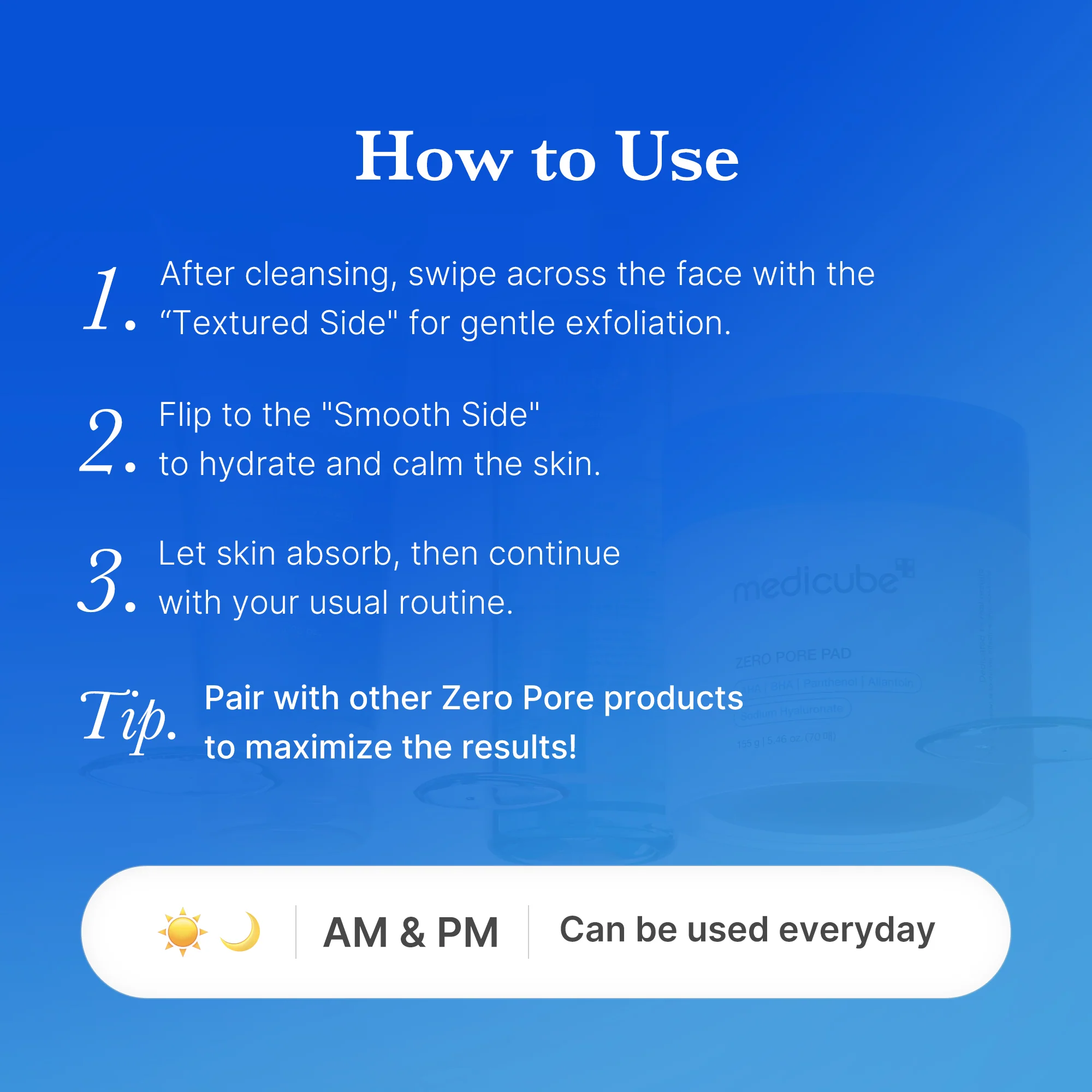 Medicube Zero Pore Pads - 2 PACK(+GIFT) Oil - Image 7