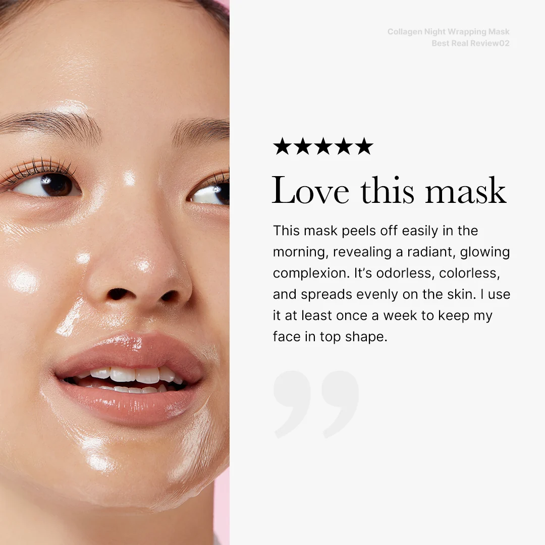 Medicube Collagen Night Wrapping Face Mask - SINGLE Glass - Image 13