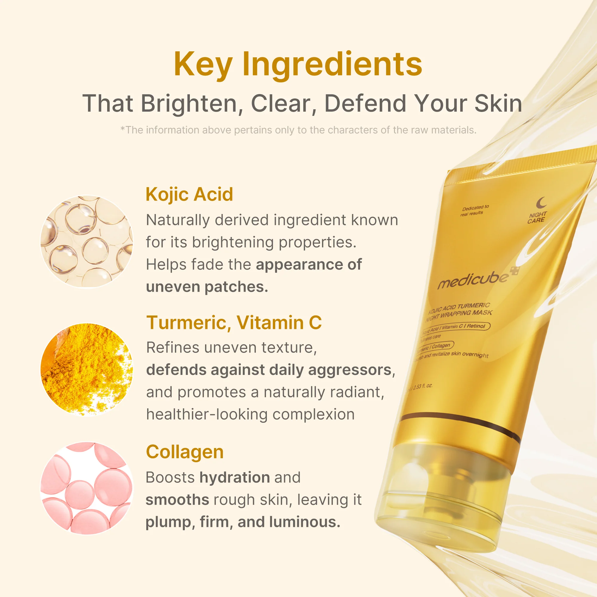 Medicube Kojic Acid Turmeric Overnight Wrapping Mask - Kojic Acid & PDRN Bundle (2 PACK) - Image 5