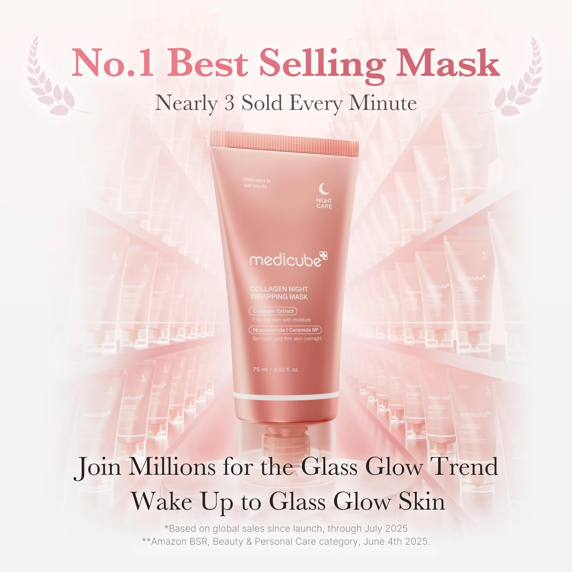 Medicube Collagen Night Wrapping Face Mask - SINGLE Glass - Image 3