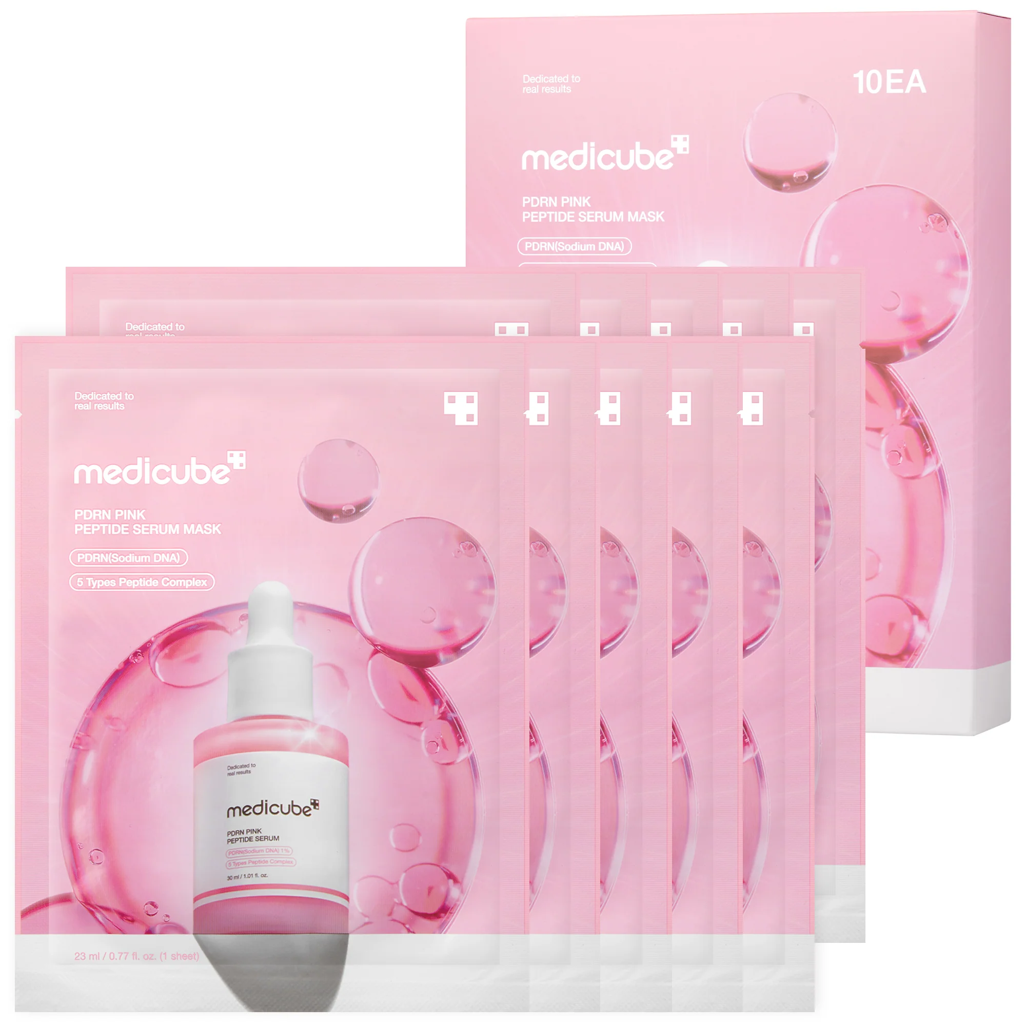 Medicube PDRN Pink Peptide Ampoule Treatment - 6EA Mask