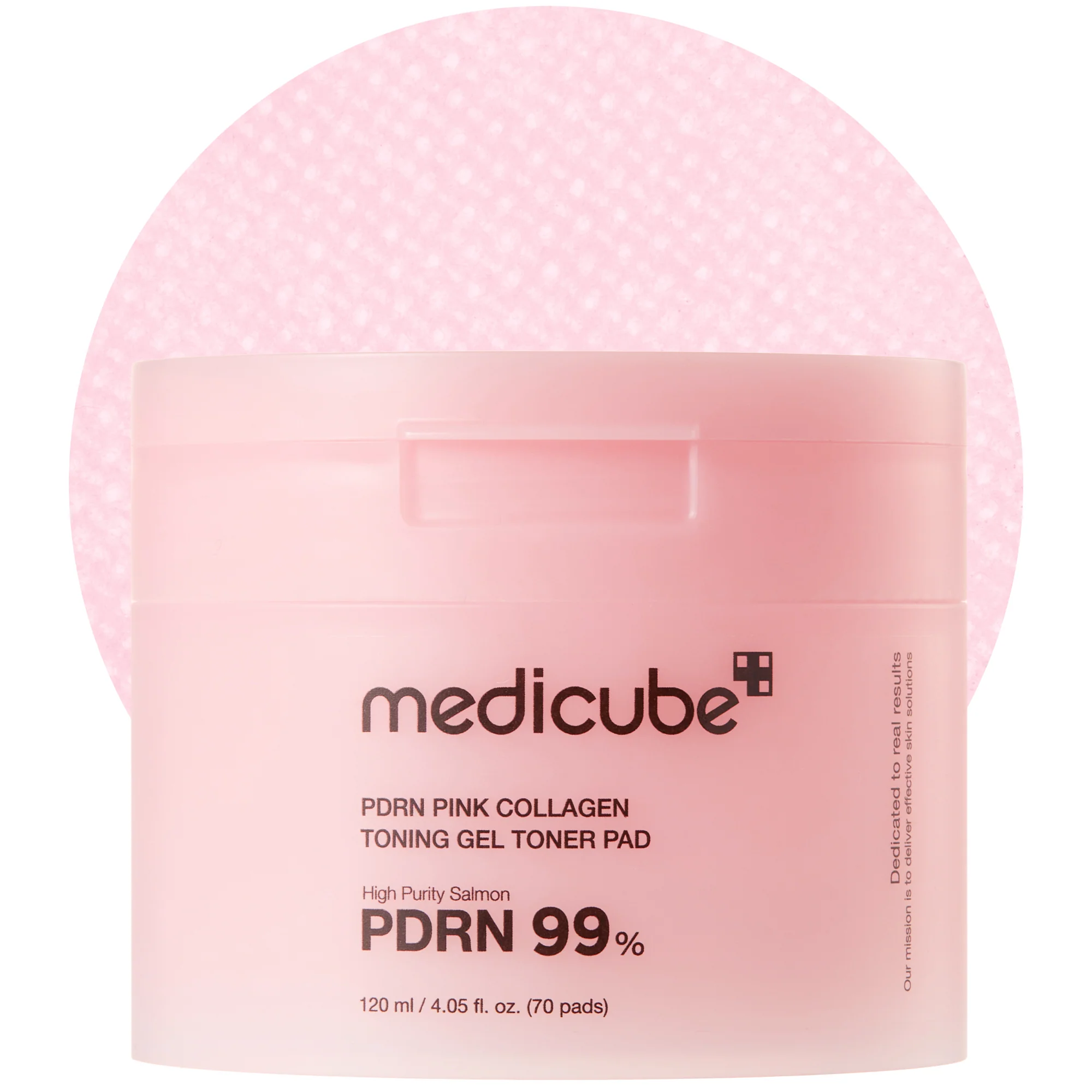 Medicube PDRN Pink Collagen Gel Toner Pad Container