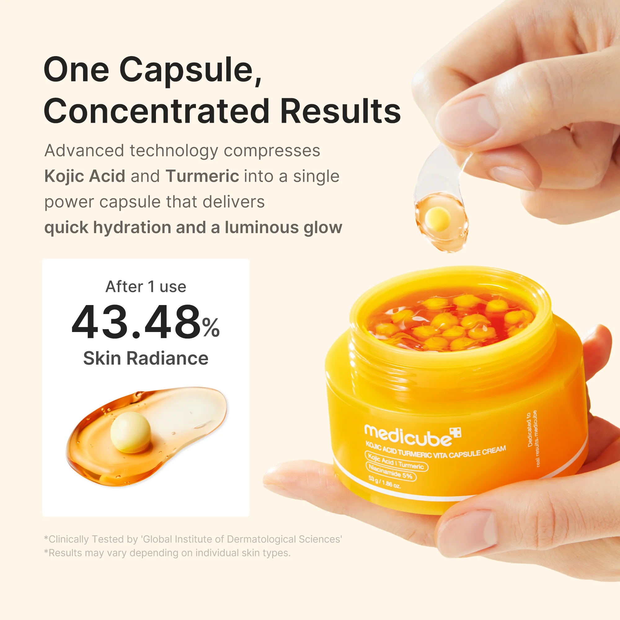 Medicube Kojic Acid Turmeric Vita Capsule Cream - Image 6
