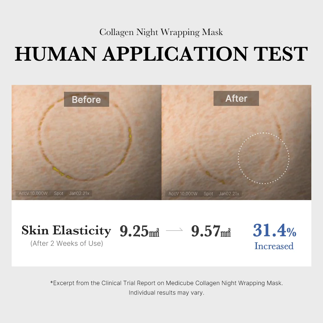 Medicube Collagen Night Wrapping Face Mask - SINGLE Glass - Image 10