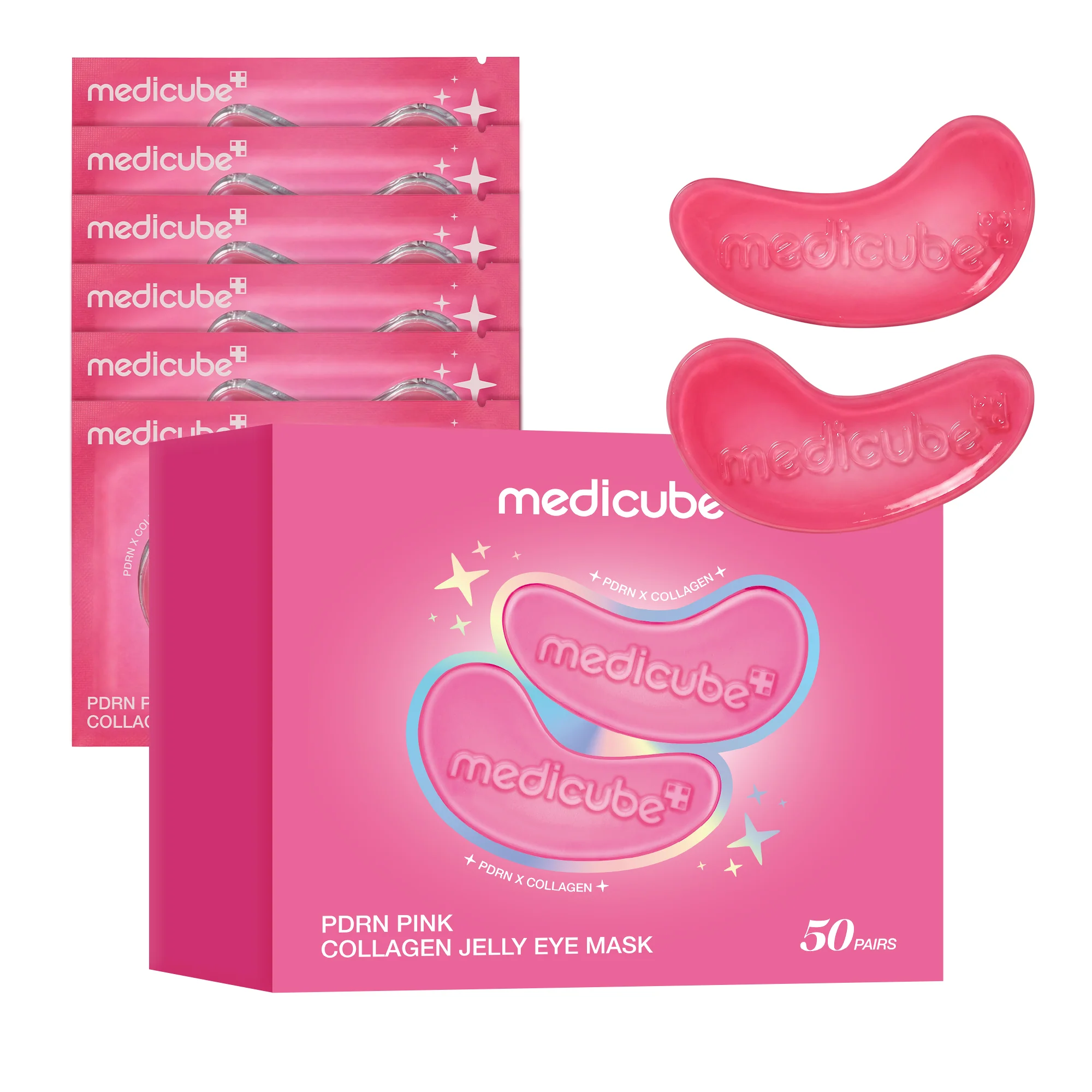 Medicube PDRN Pink Collagen Jelly Eye Mask - 28POUCH - Image 3