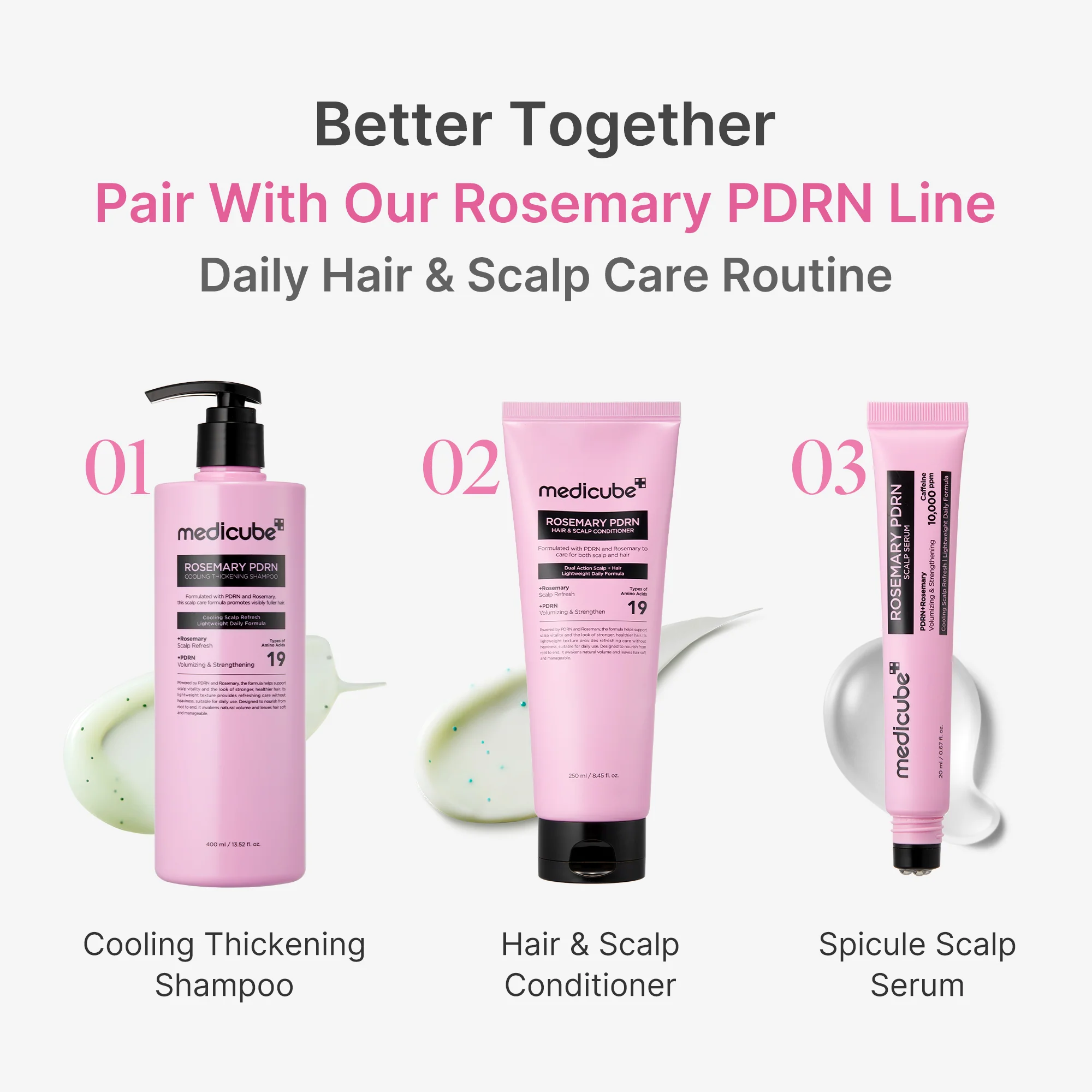 Medicube Rosemary PDRN Cooling Thickening Shampoo Oil - Image 7