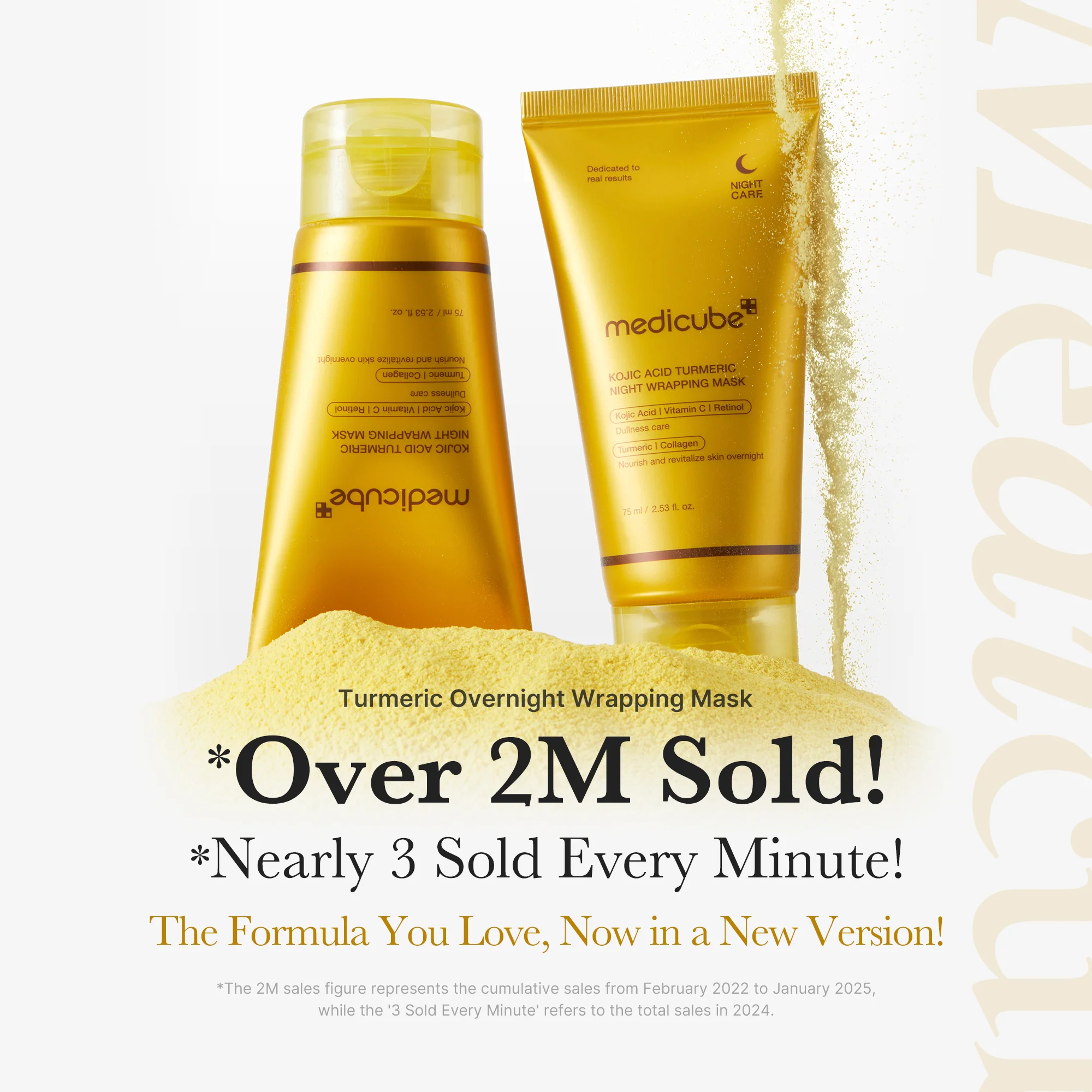 Medicube Kojic Acid Turmeric Overnight Wrapping Mask - Kojic Acid & PDRN Bundle (2 PACK) - Image 2